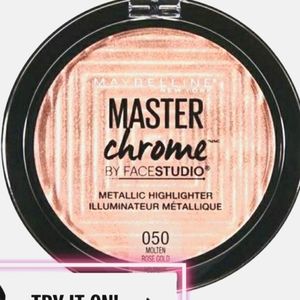Master Chrome by Face Studio. Molten Rose Gold. Highlighting Powder